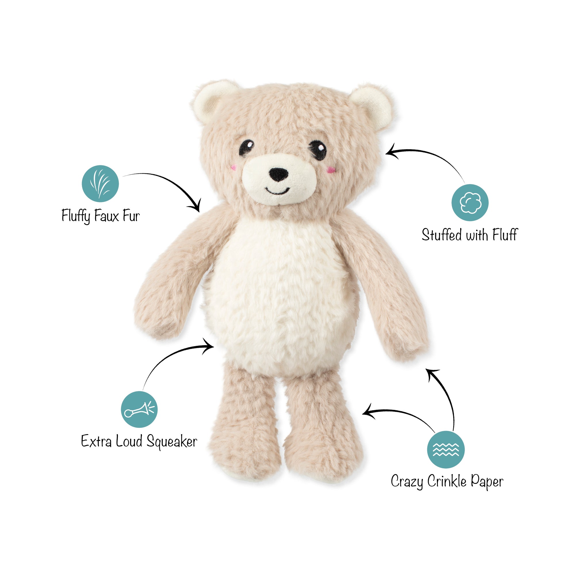 Ready,Teddy, Go! Plush Dog Toy