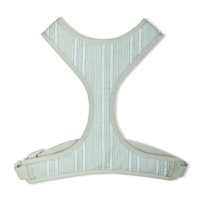Block Stripe Dusty Sage Dog Harness