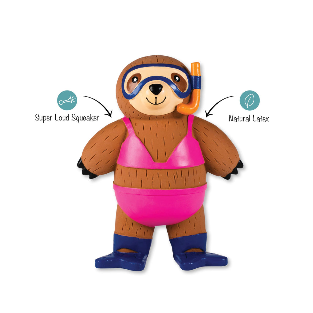 Eat, Sleep, Snorkel Latex Dog Toy