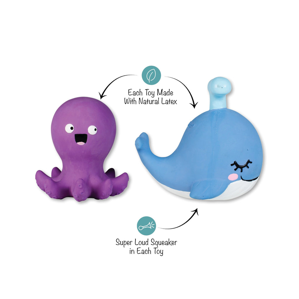 Happy To Sea You Latex Dog Toy