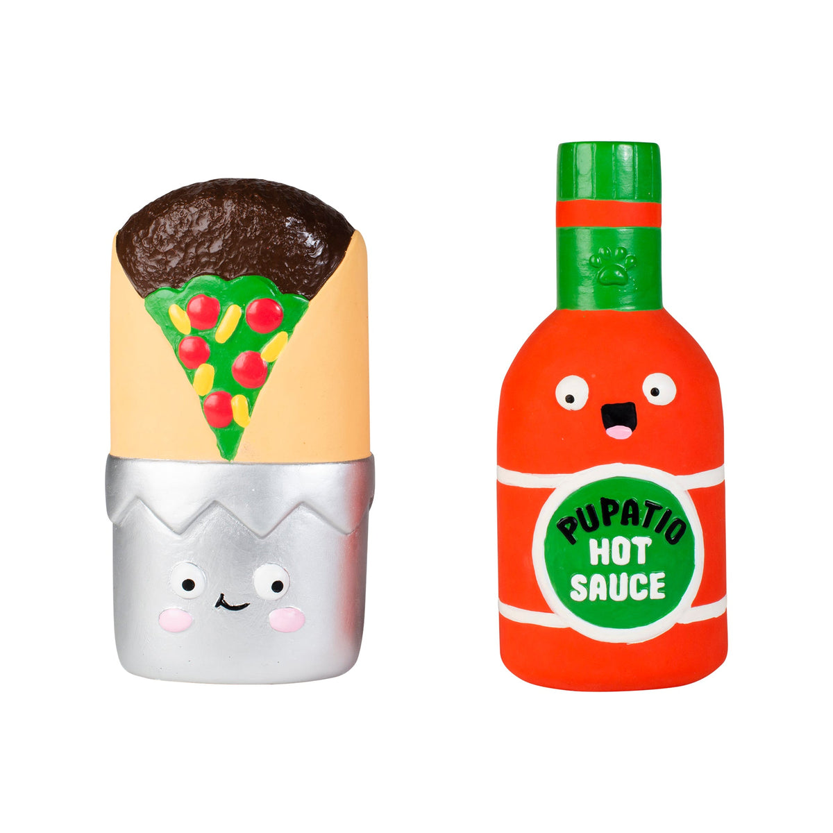 I Make You Hot 2pc Latex Dog Toy Set
