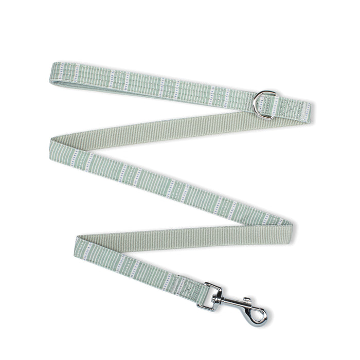 Block Stripe Dusty Sage Leash