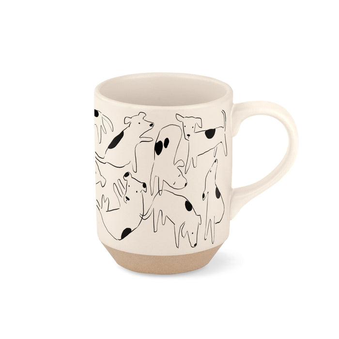 Nosey Dog Spot Stoneware Mug