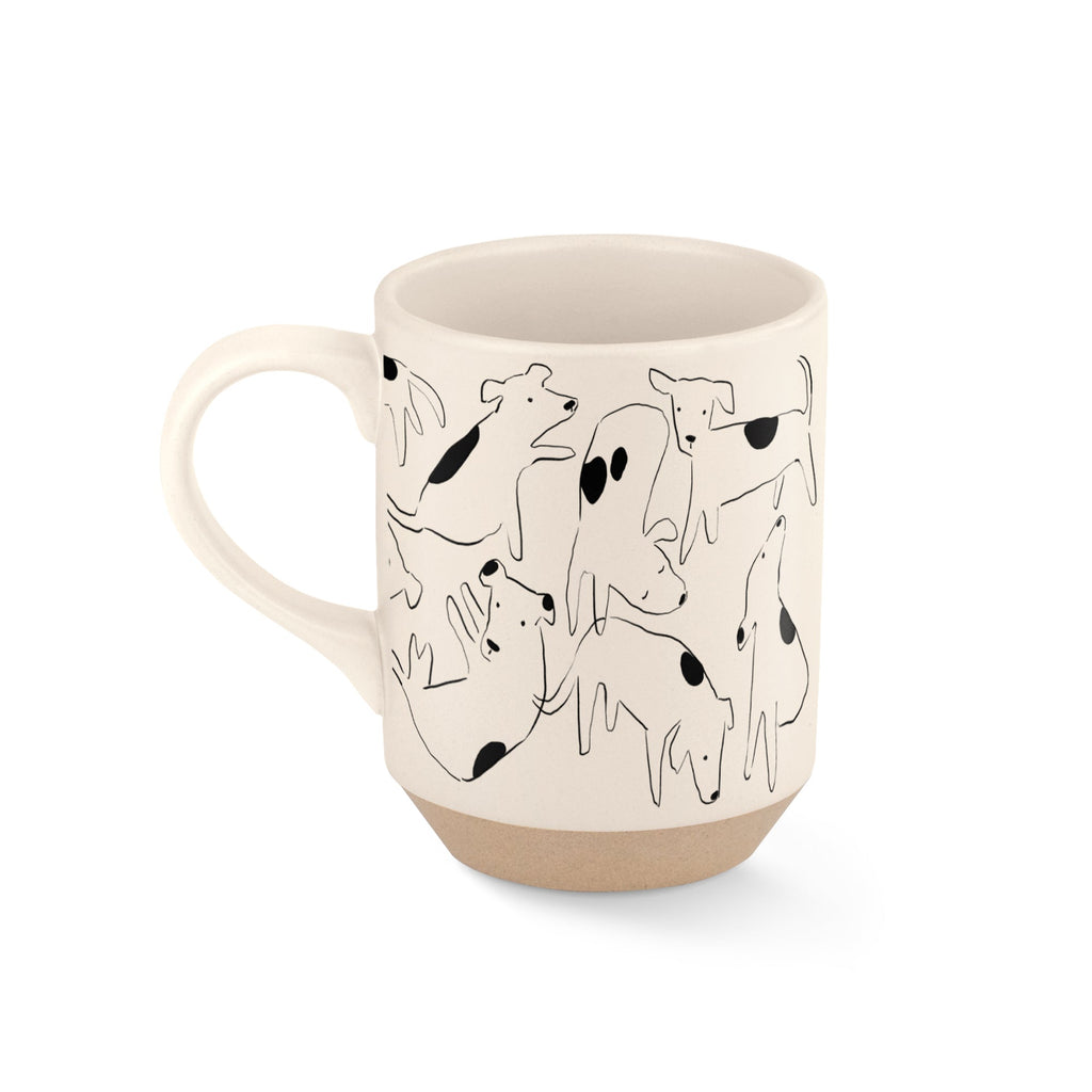 Nosey Dog Spot Stoneware Mug