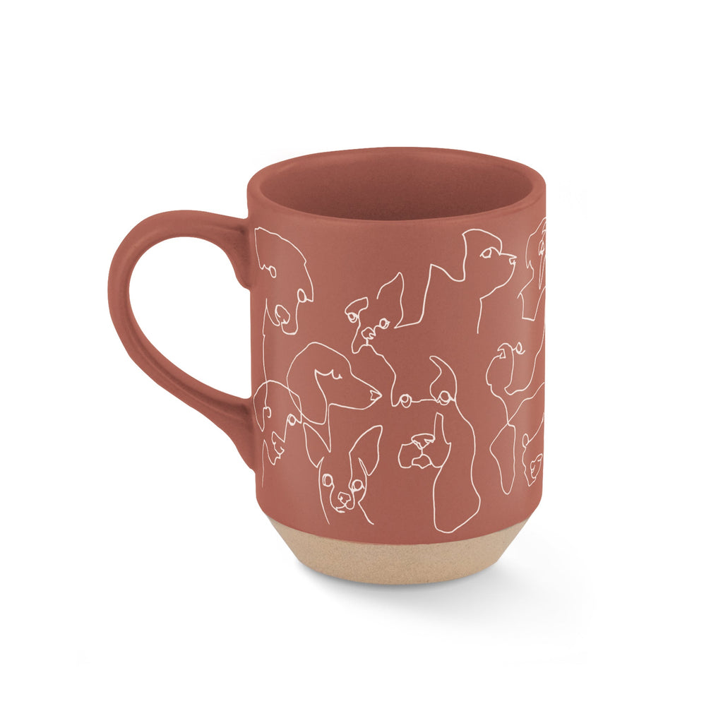 Dog Line Stoneware Mug