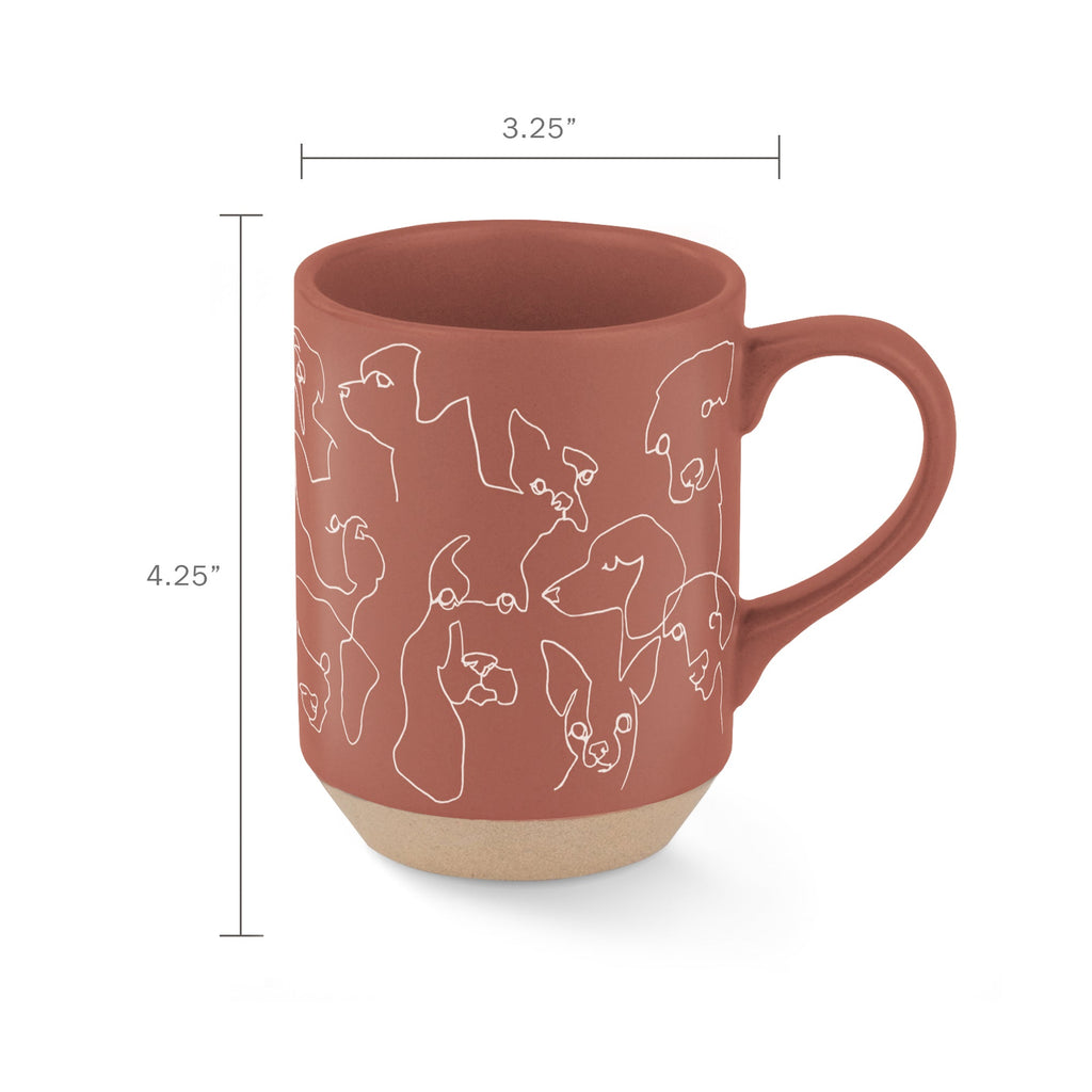 Dog Line Stoneware Mug