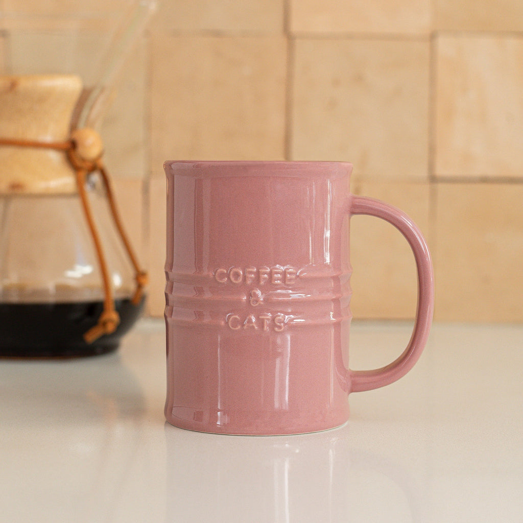 Coffee & Cats Blush Mug