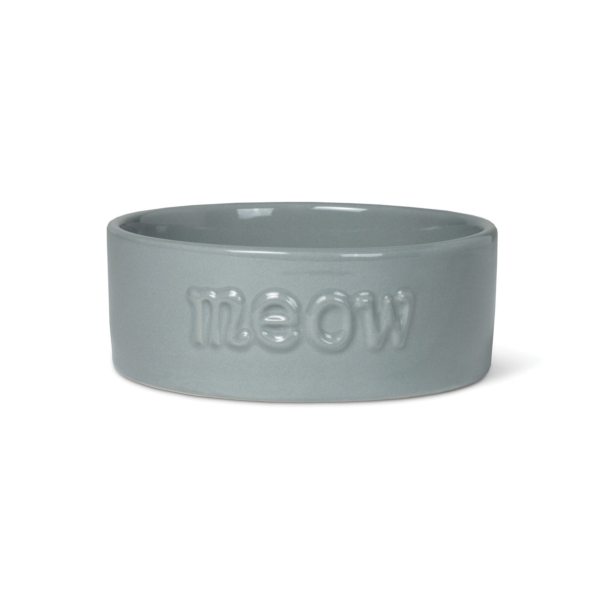 Sculpt Meow Gray Cat Bowl