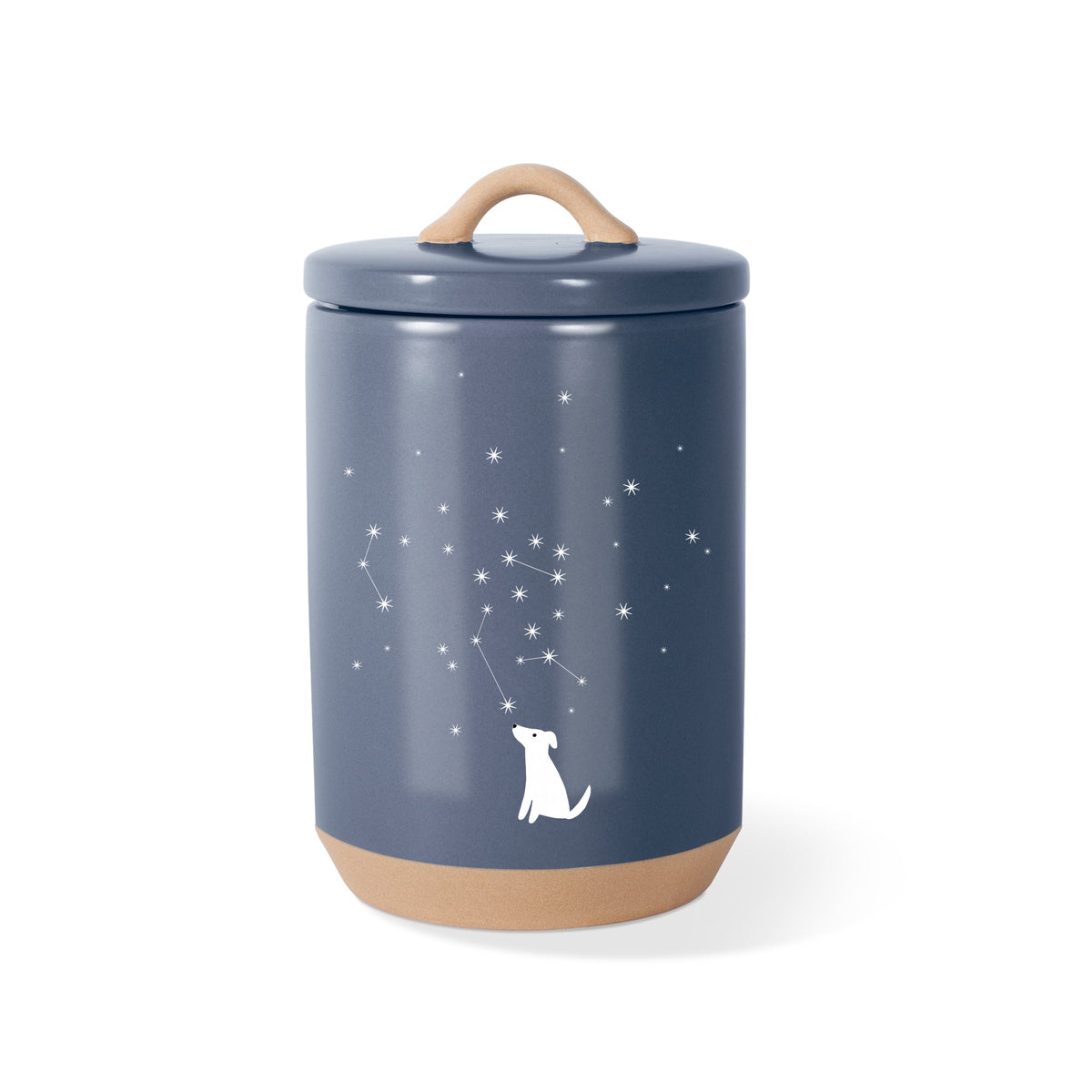 Celestial Dog Stoneware Treat Jar