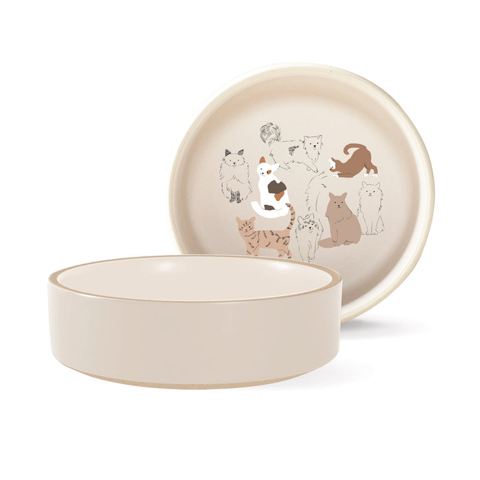 Pencil Cats Small Pet Bowl