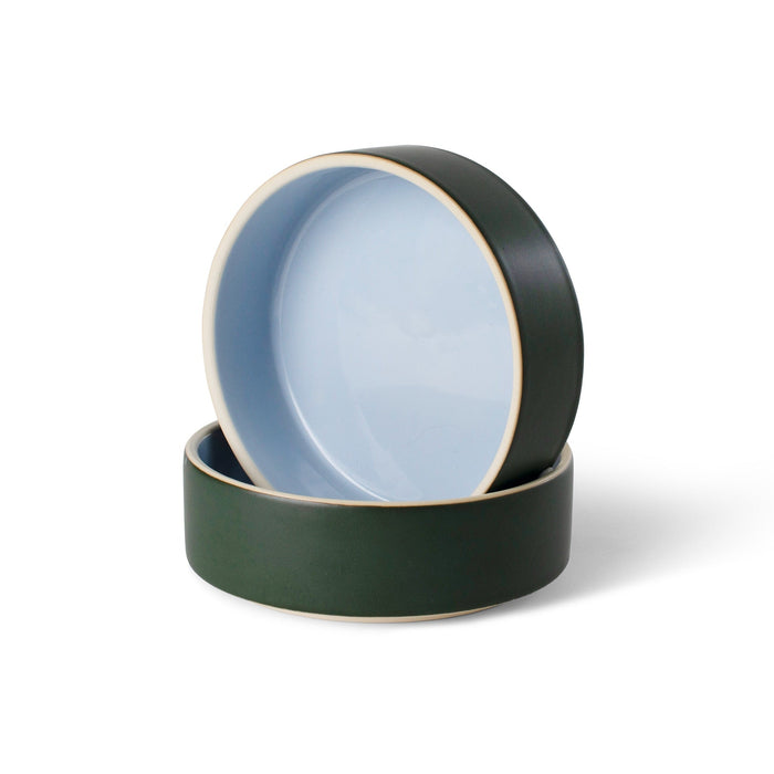 Minimal Forest Stoneware Pet Bowl