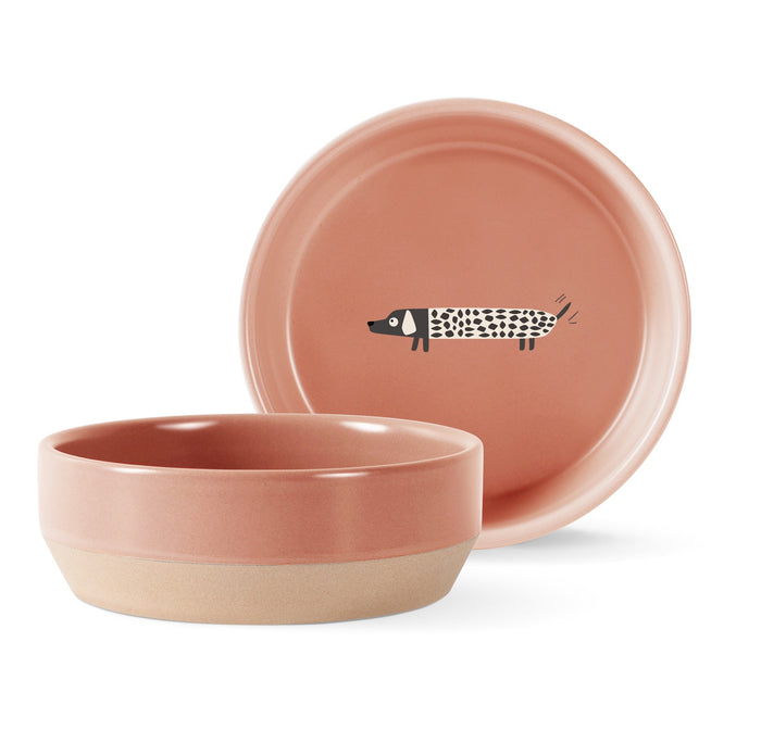 George The Dog Stoneware Pet Bowl