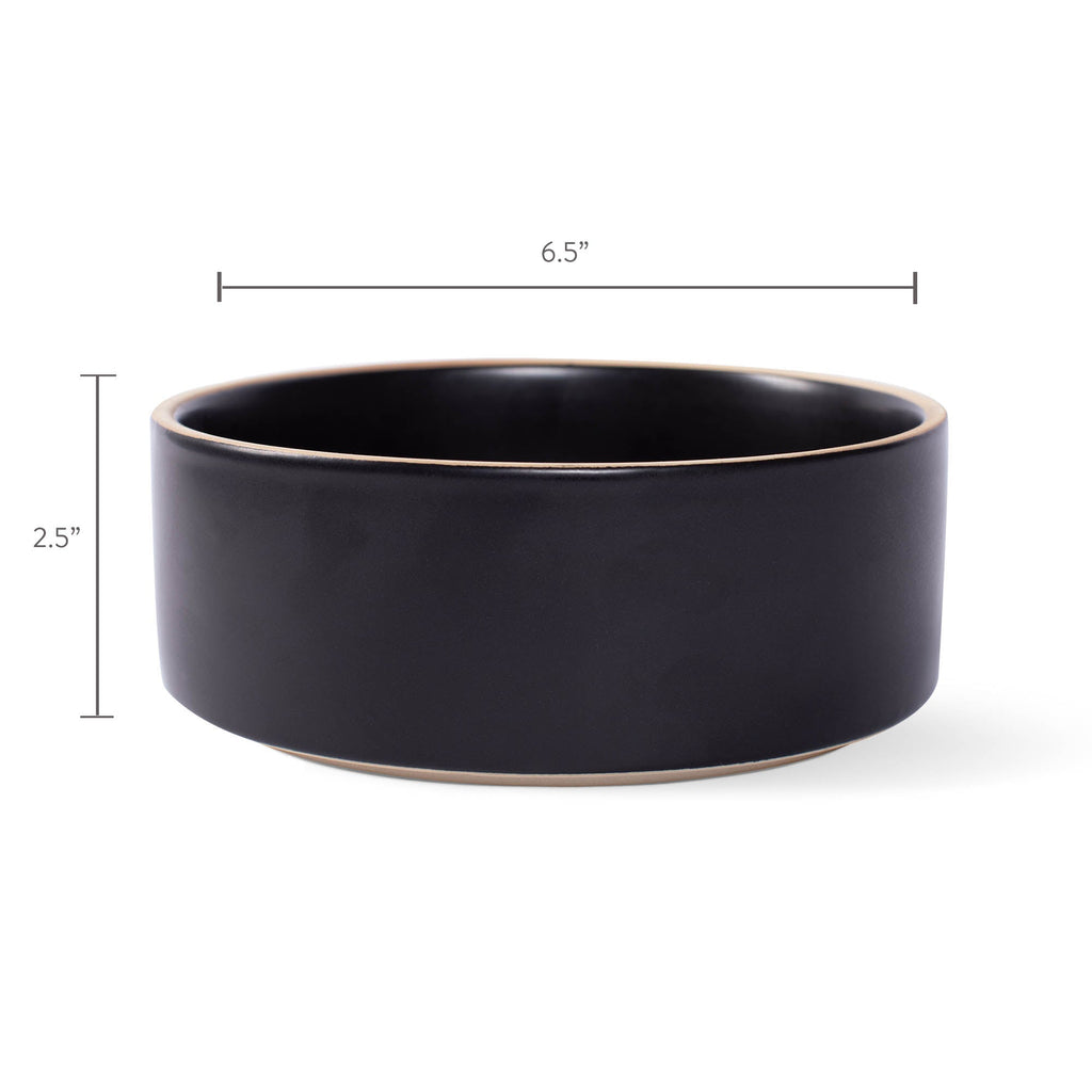 Minimal Deep Charcoal Pet Bowl