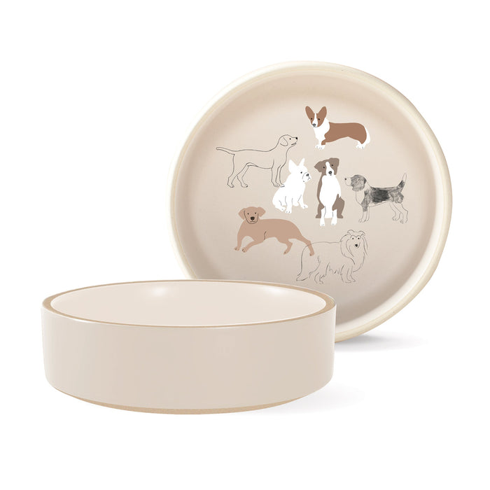 Pencil Dogs Medium Pet Bowl