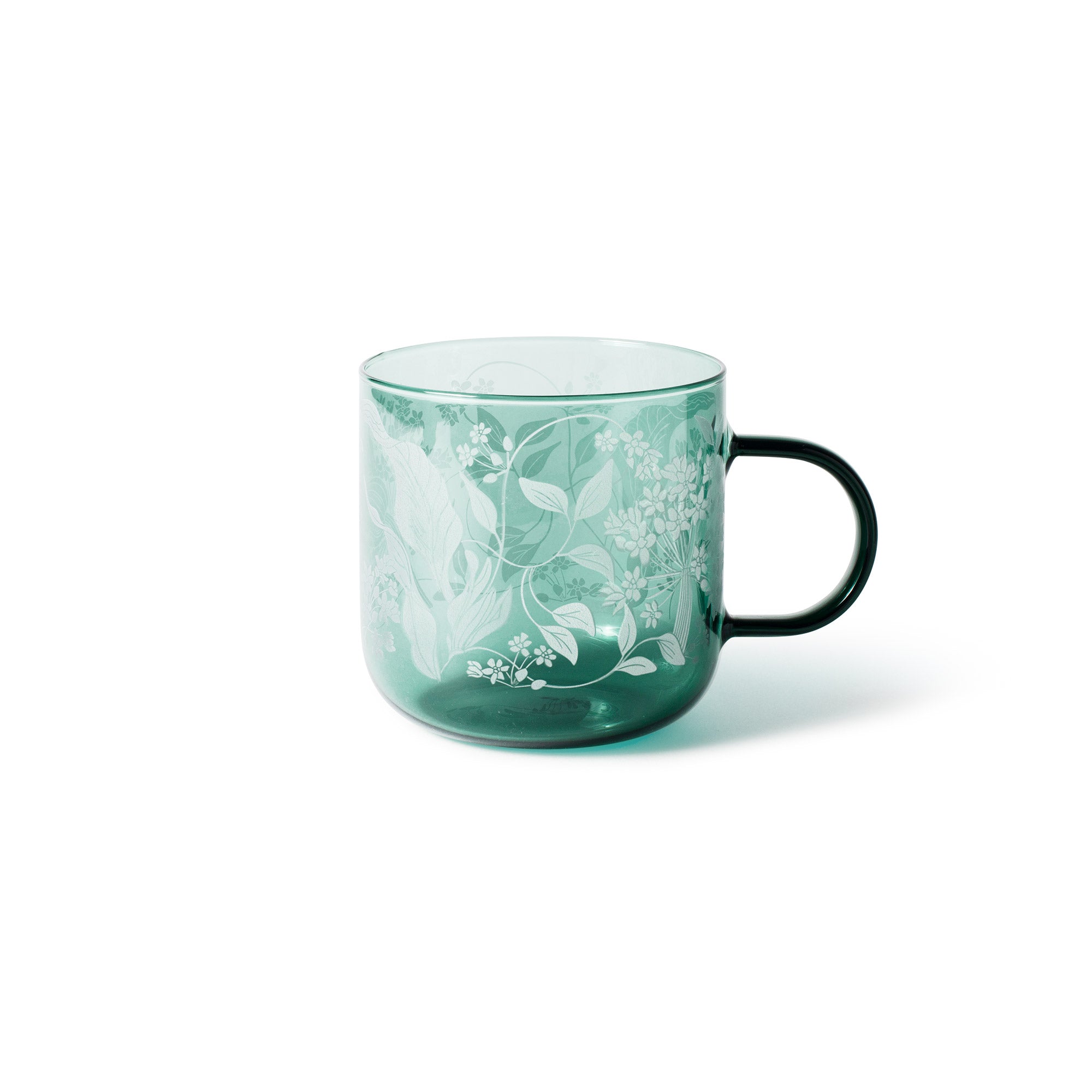 Fleur Floral Nouveau Glass Mug