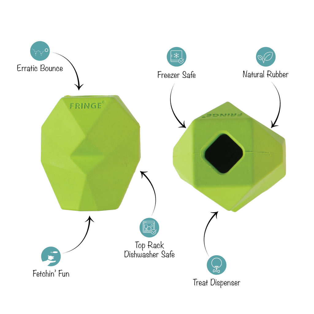 You'Re Adora-Ball Lime Rubber Dog Toy