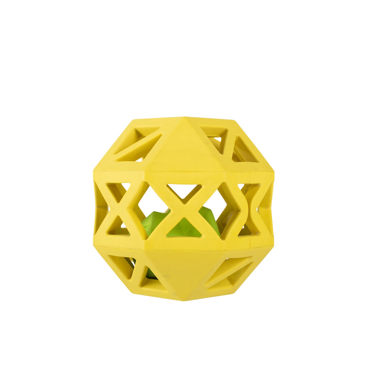 Sweet On The Inside Yellow Rubber Dog Toy