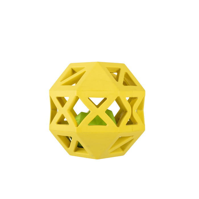 Sweet On The Inside Yellow Rubber Dog Toy