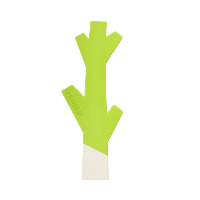 Stick With Me Lime/White Rubber Dog Toy