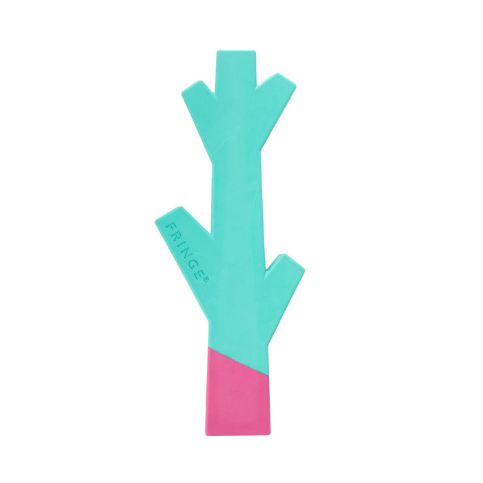 Stick With Me Turquoise/Hot Pink Rubber Dog Toy