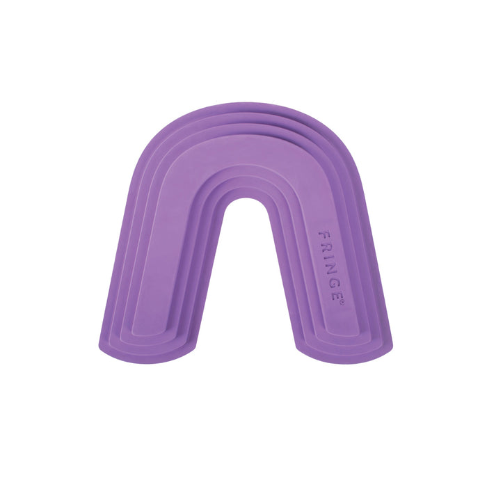 Color Me Happy Purple Rubber Dog Toy