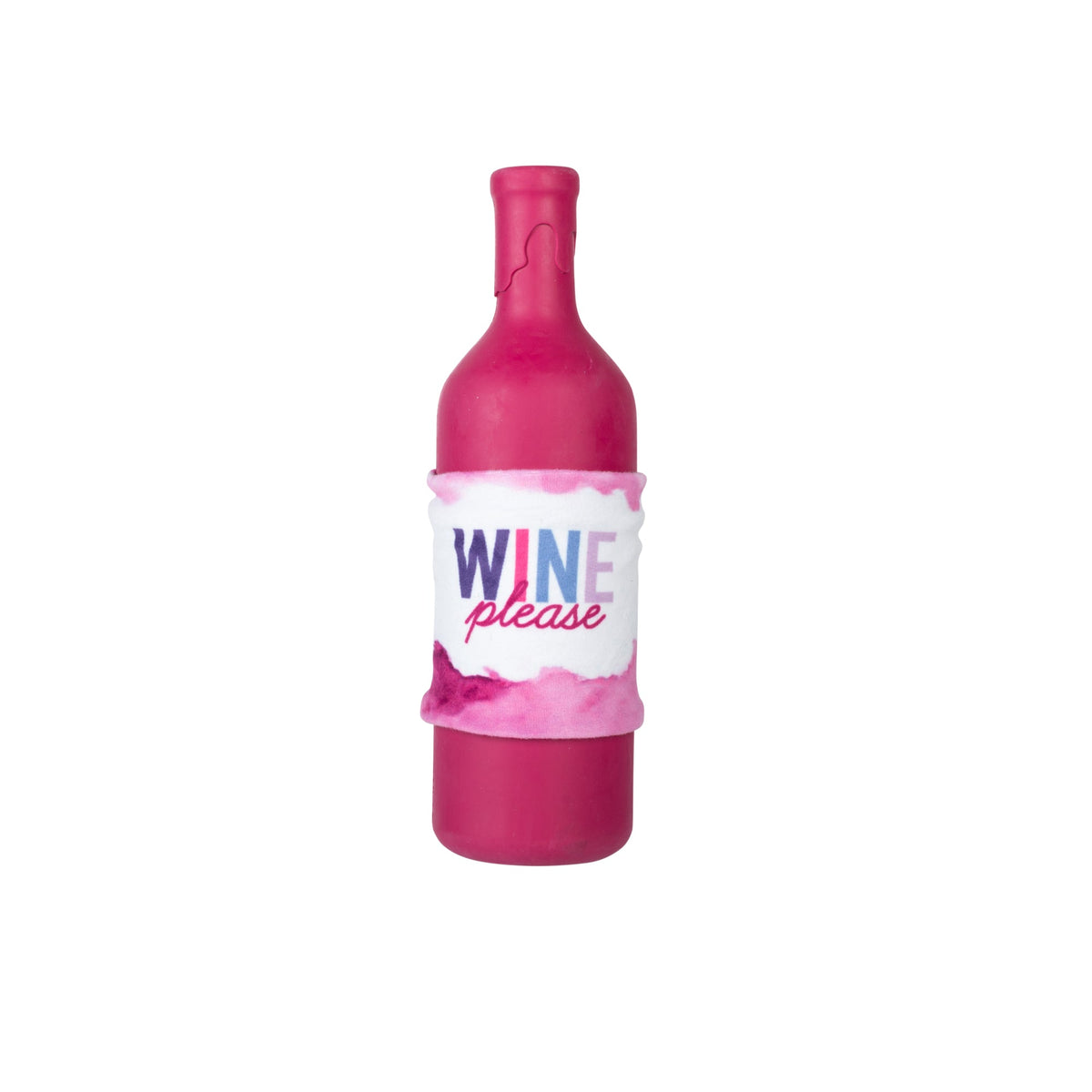 Wine Please Rubber/Plush Dog Toy
