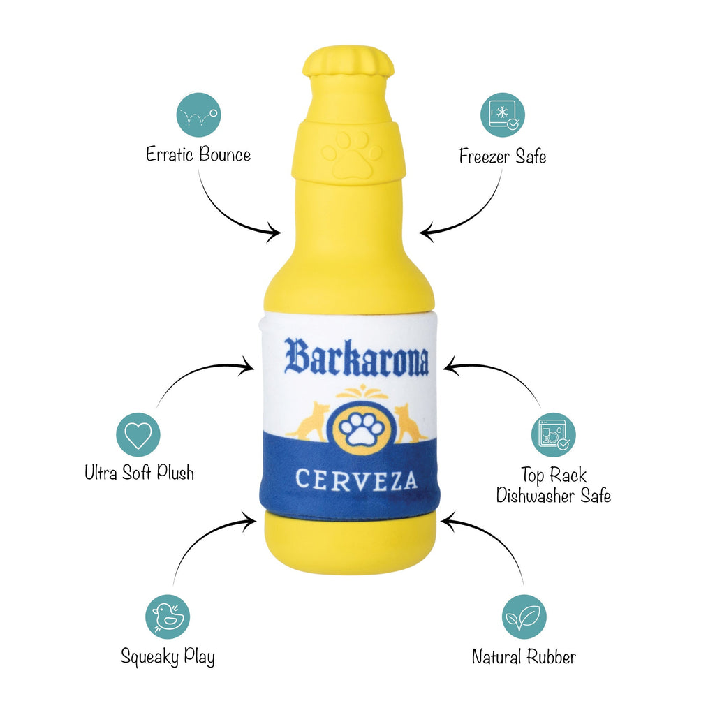 Barkarona Rubber/Plush Dog Toy