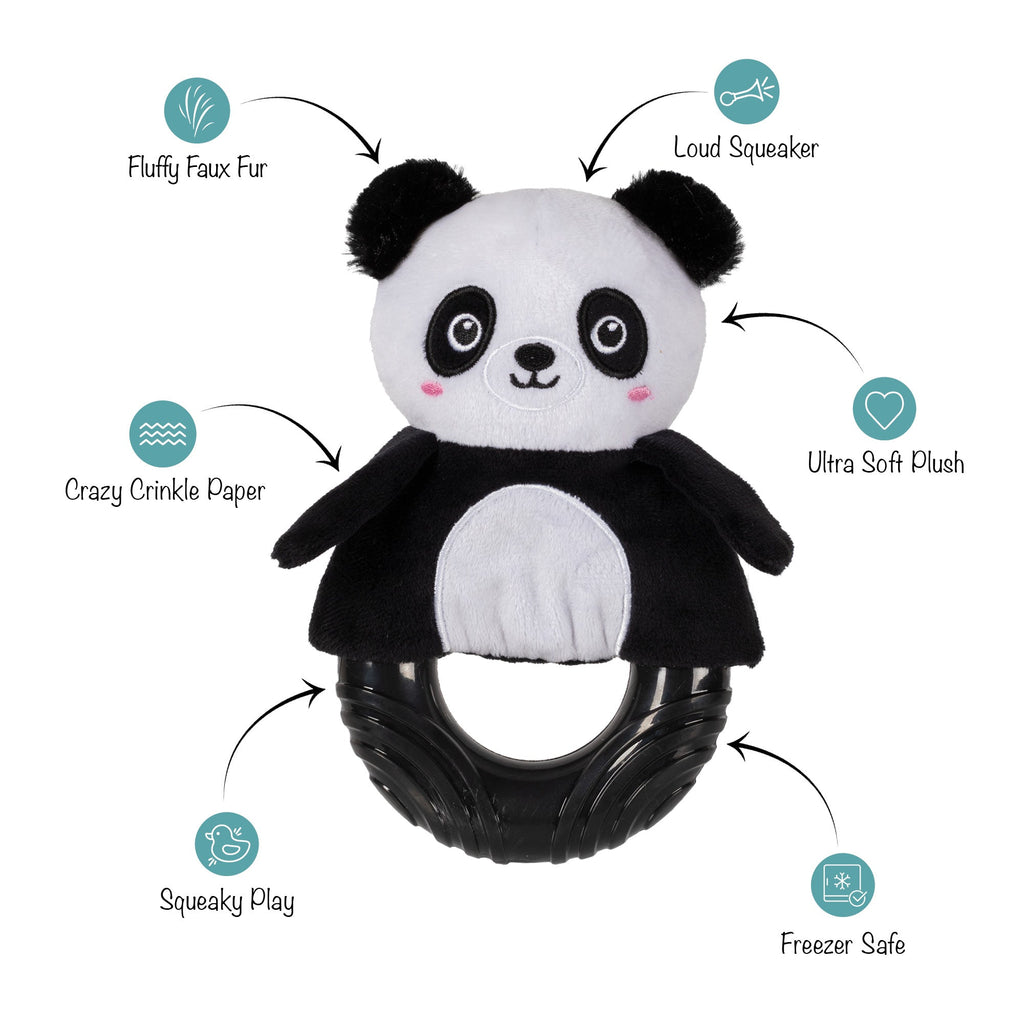 Stu-Panda-Ous! Rubber/ Plush Dog Toy
