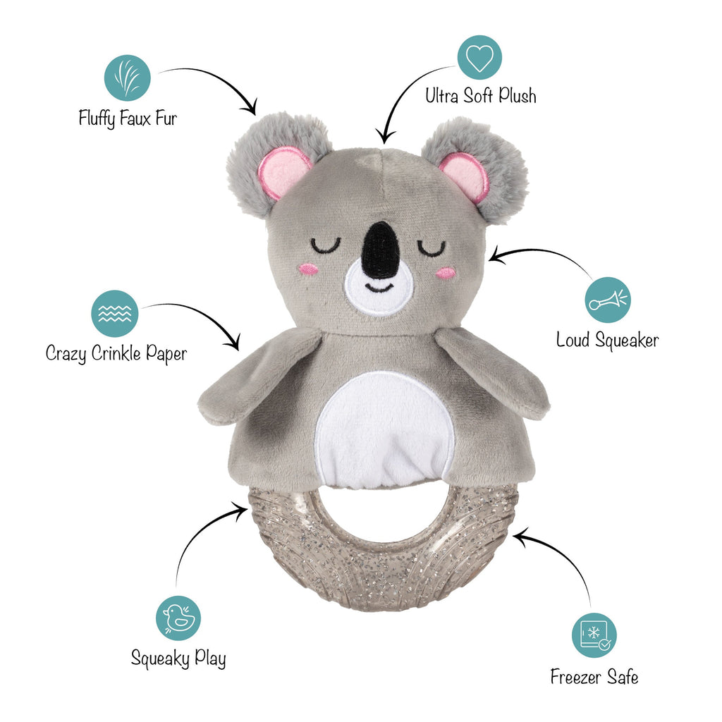 Koal-Ity Vibes Only! Rubber/Plush Dog Toy