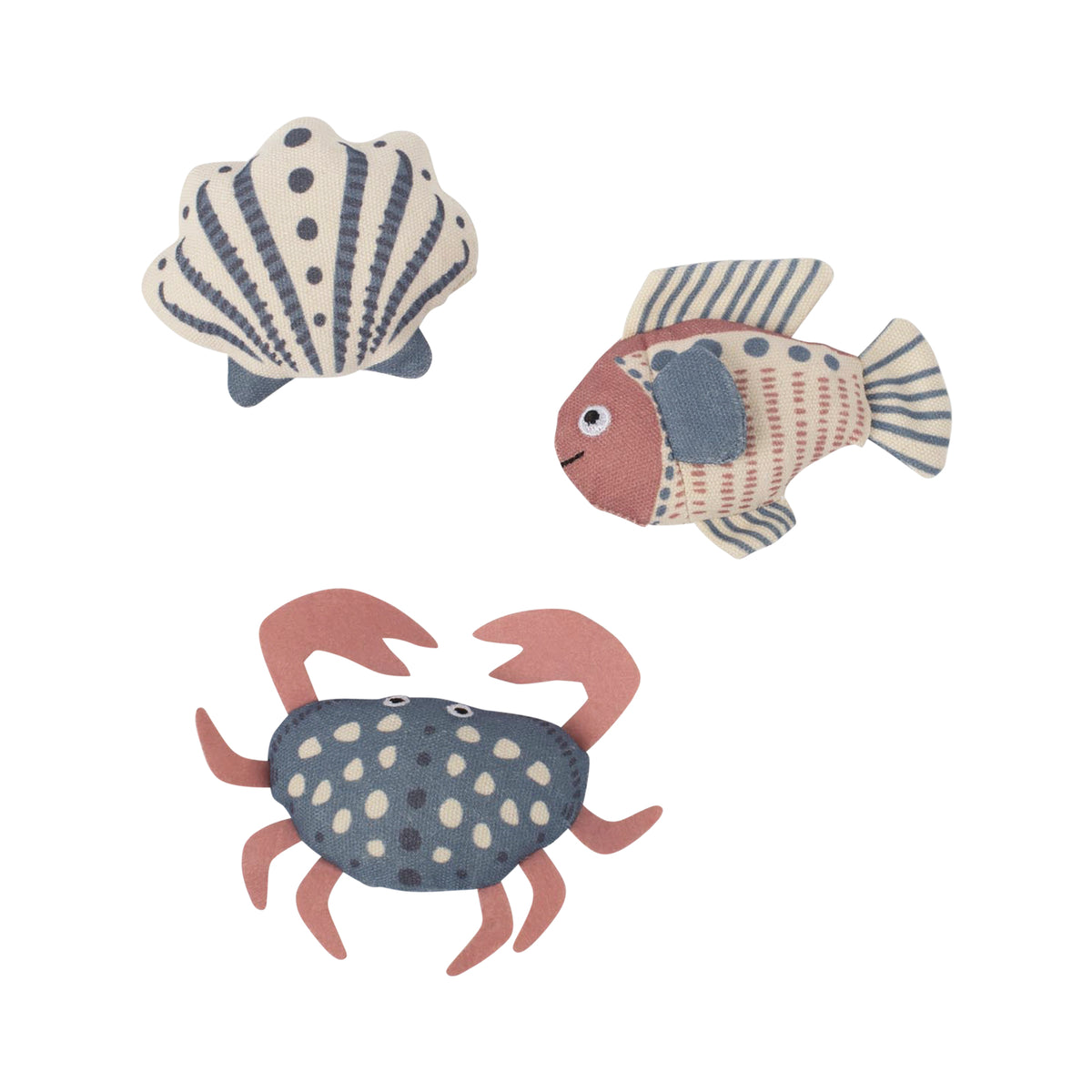 High Tides Good Vibes 3pc Mini Canvas Dog Toys