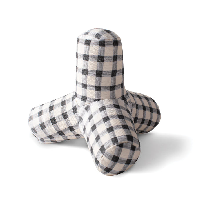 Game On Painted Gingham Dog Toy
