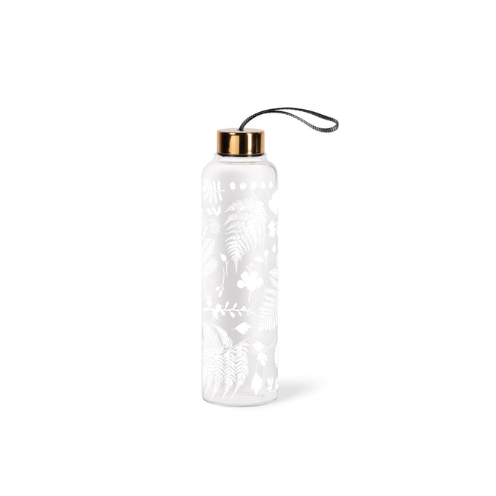 FLEUR FOUND BOTANICALS GLASS HYDRATION BOTTLE