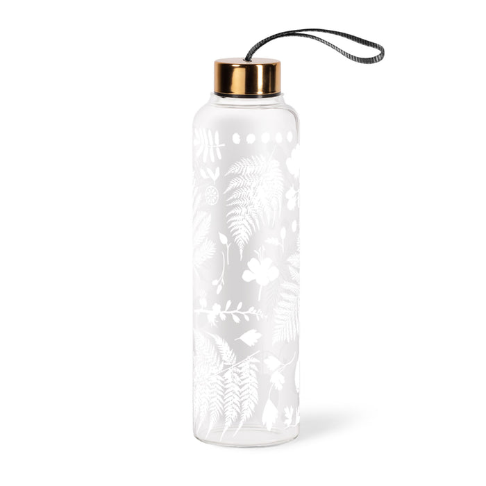 FLEUR FOUND BOTANICALS GLASS HYDRATION BOTTLE