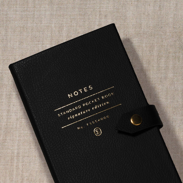 Se Standard Black Signature Pocket Notebook – Fringe Studio