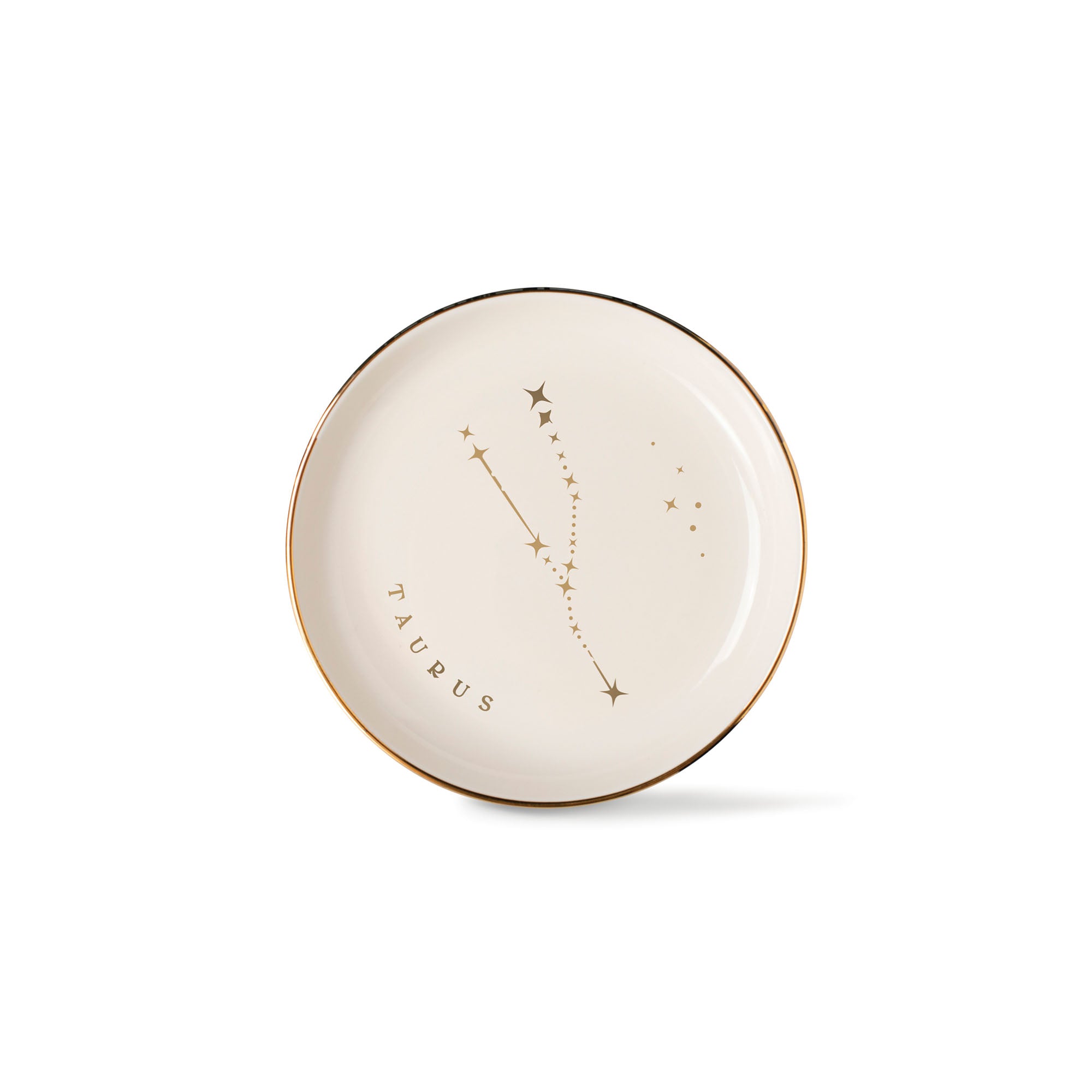 Starry Taurus Zodiac Pedestal Dish