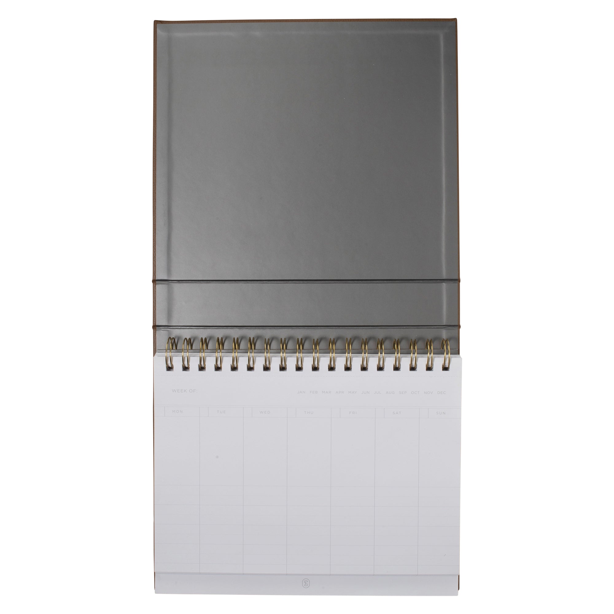 Se Letter Flow Bark Signature Non-Dated Weekly Desk Pad