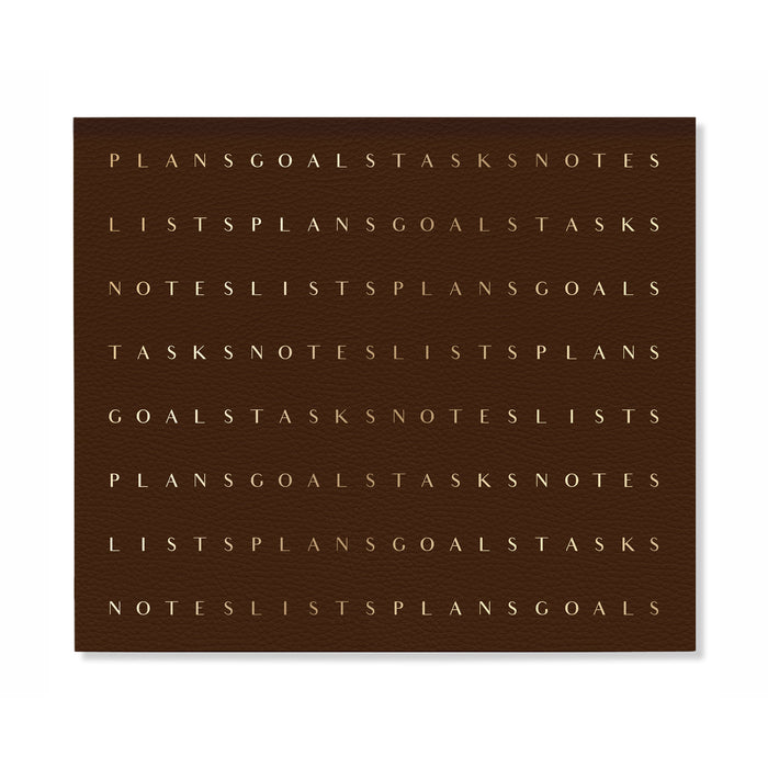 SE LETTER FLOW BARK SIGNATURE NON-DATED WEEKLY DESK PAD
