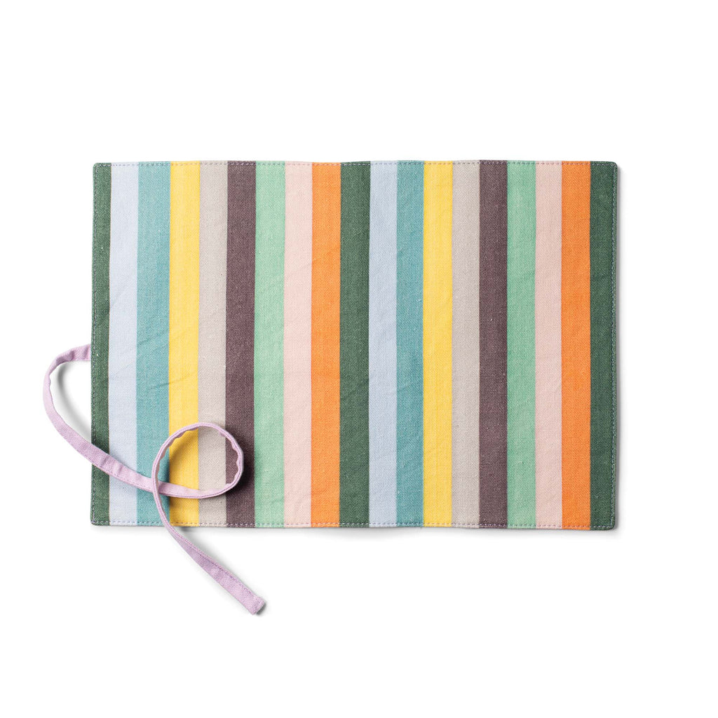 BOLD STRIPE ROLL UP POUCH