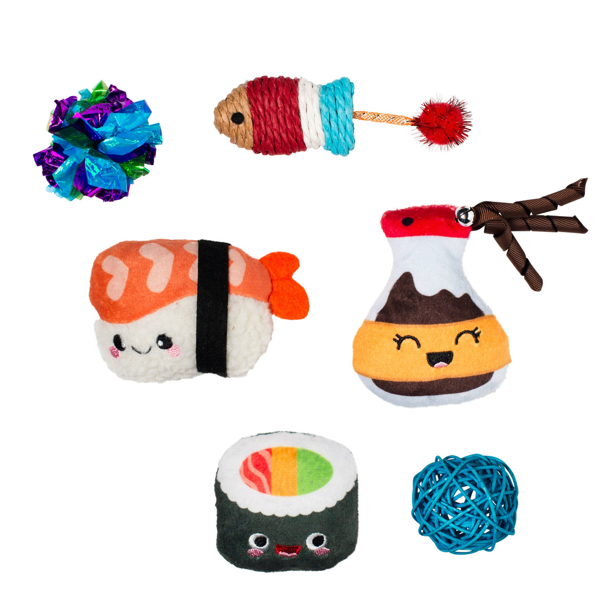 True Soymates 6pc Cat Toy Set