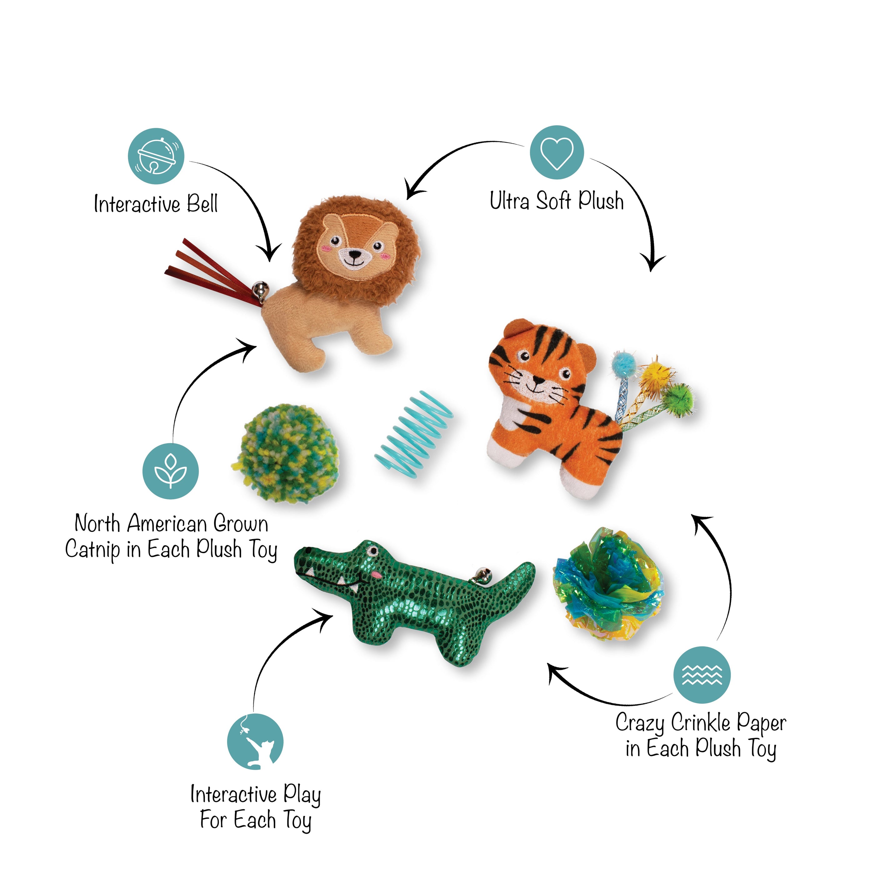 That's Just Grrrreat 6pc Cat Toy Set