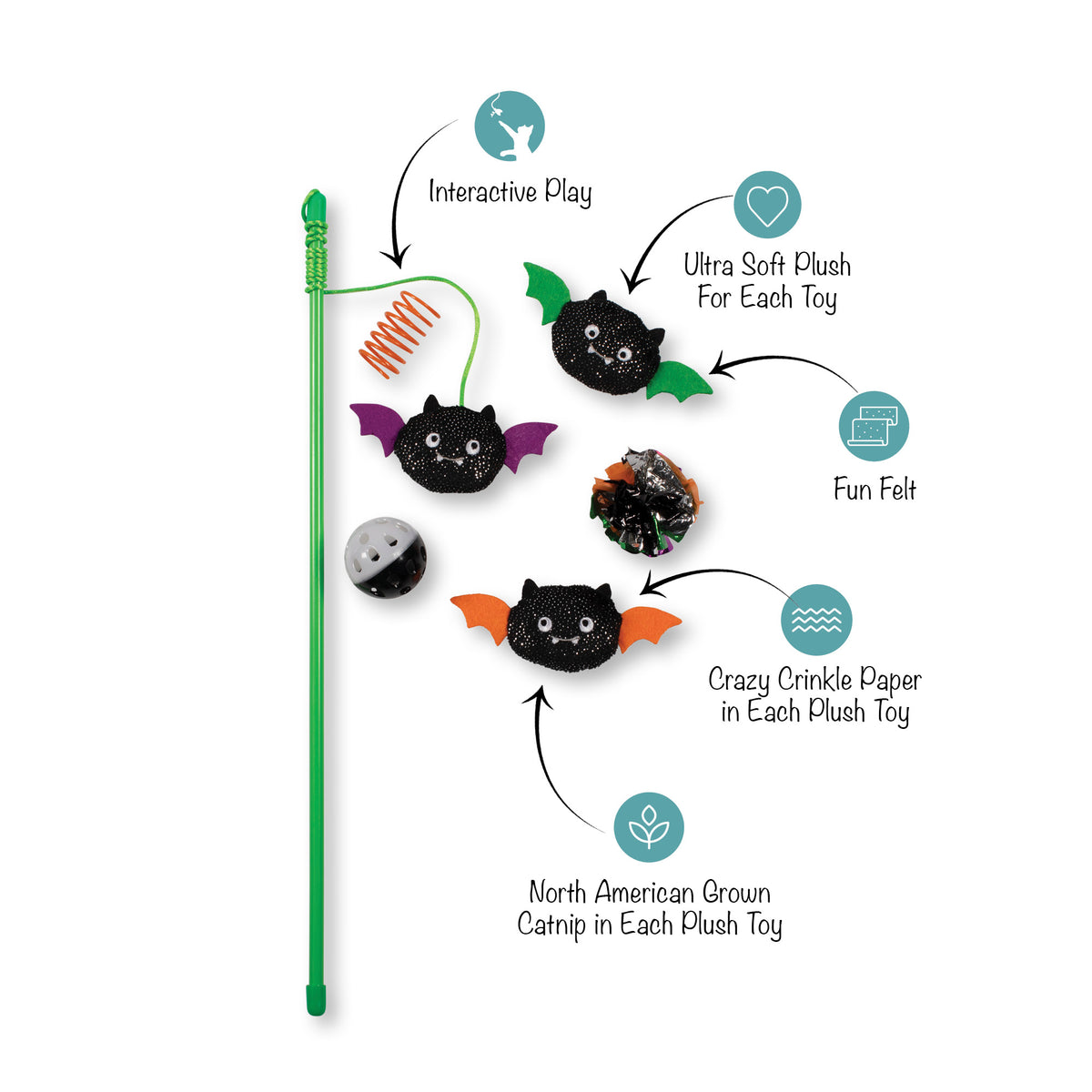Blind and Seek 6pc Cat Toy Set