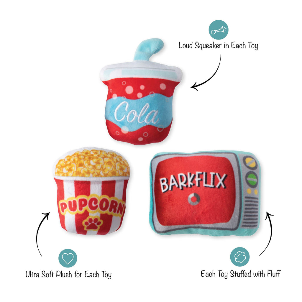 Barking And Streaming 3 Pc Dog Toy