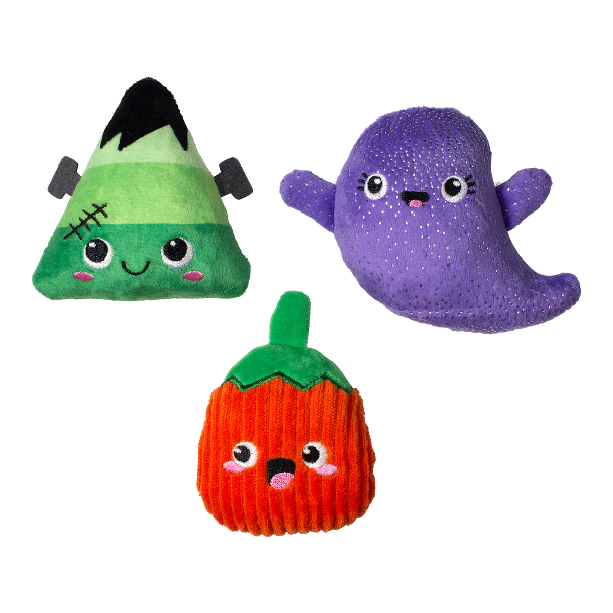 Spooky Squad 3pc Mini Plush Dog Toy Set