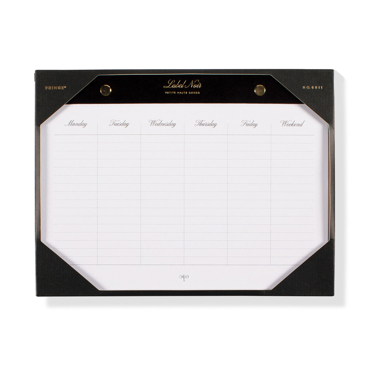 Noir Weekly Desk Pad
