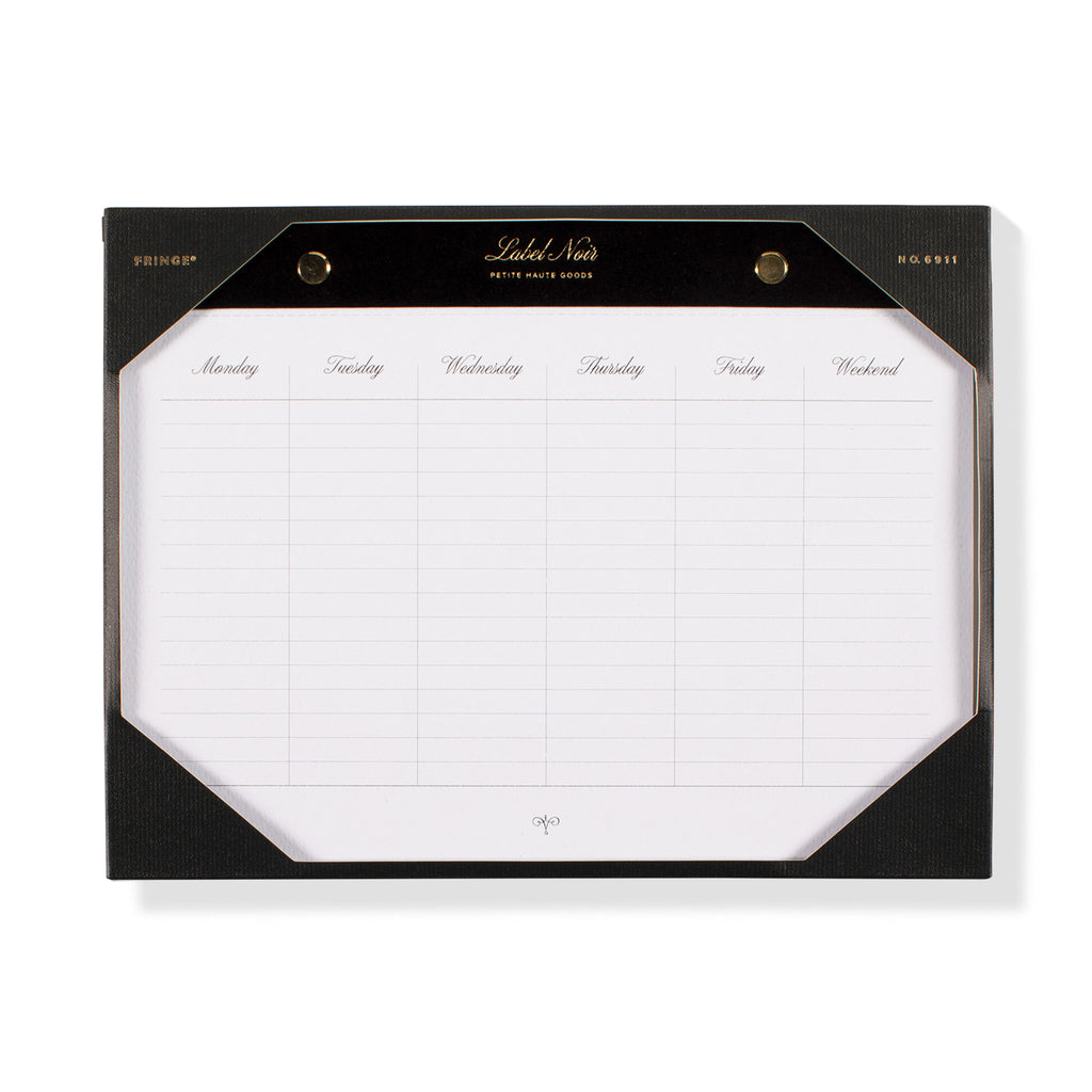 NOIR WEEKLY DESK PAD