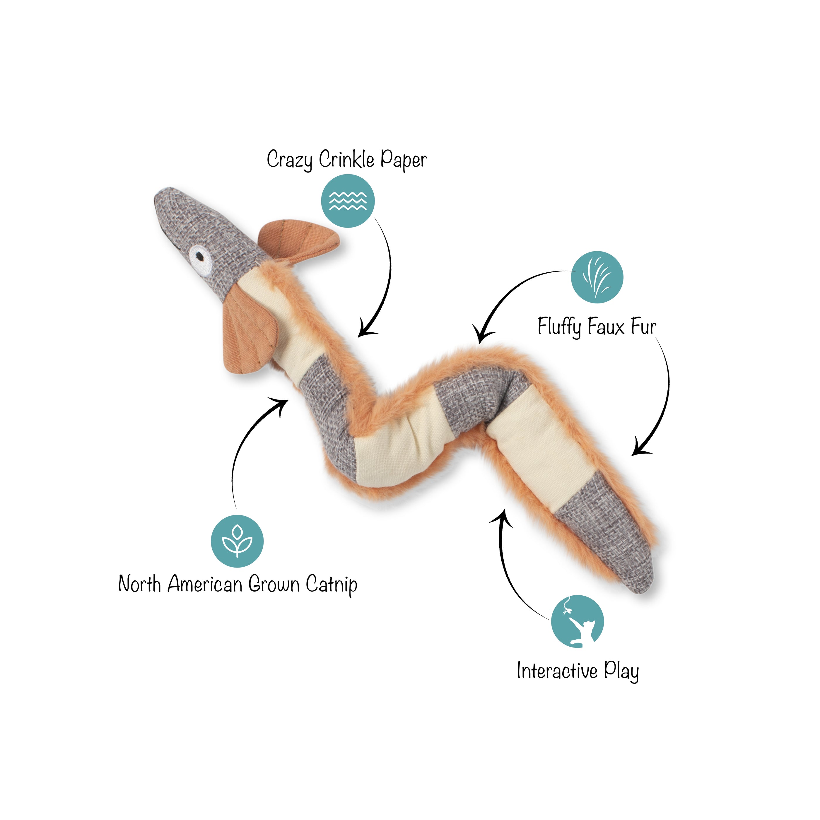 Feeling Eel-Ectric Kicker Cat Toy