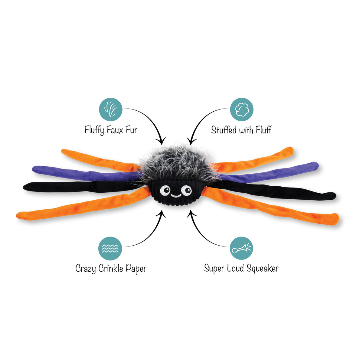 Trappin' Flies Large Plush Dog Toy