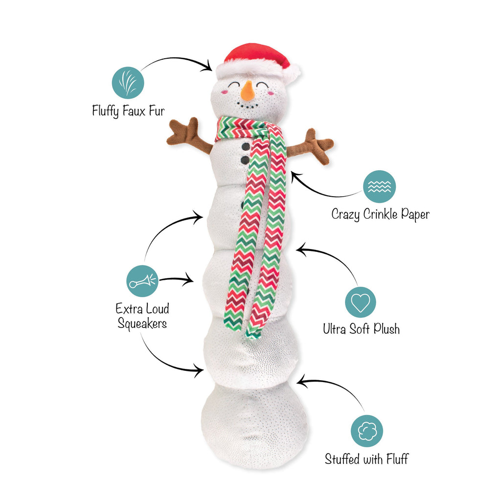 Snowball Party Large Plush Dog Toy