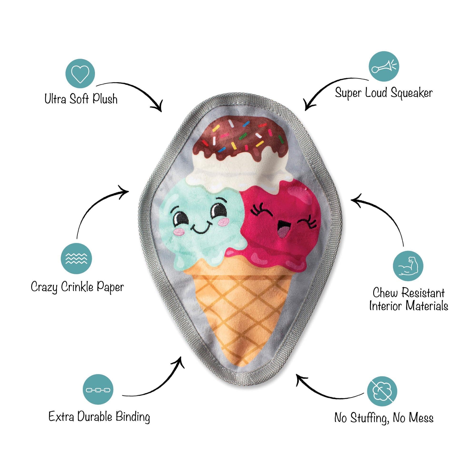 What's The Scoop? Durable Plush Dog Toy