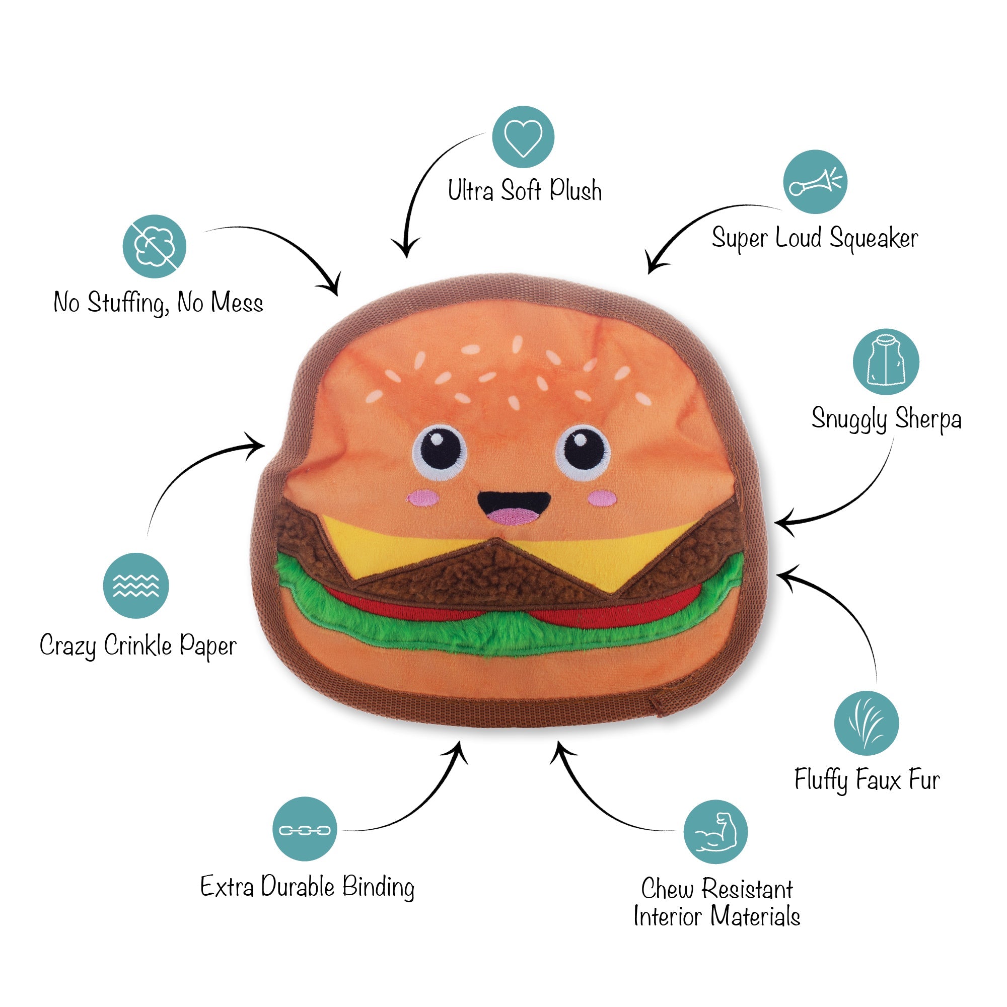 Say Cheese! Durable Dog Toy